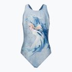 Speedo Digital Placement Splashback pentru copii costum de baie dintr-o bucată albastru 07386D787