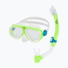 Set de snorkeling pentru copii Speedo Adventure green gecko/clear
