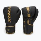 Mănuși de box RDX F6 negru-galbene BGR-F6MGL
