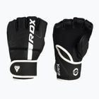 Mănuși de grappling RDX F6 negru-albe GGR-F6MW