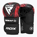 Mănuși de grappling RDX IMMAF Approved Shooted Grappling red