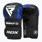 Mănuși de grappling RDX IMMAF Approved Shooted Grappling blue