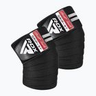 Apărători pentru genunchi RDX KR11 Gym Knee Wrap black/white