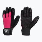Mănuși de antrenament RDX W1F Full Finger pink
