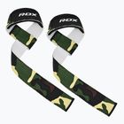 Curele pentru ridicat greutăți RDX W1 Weight Training Wrist Straps camo green