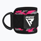 Curele cu cârlig pentru gleznă RDX A4 Ankle Straps For Gym Cable Machine pink