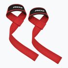 Curele pentru ridicat greutăți RDX W1 Weight Training Wrist Straps red