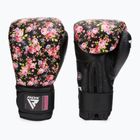 Mănuși de box RDX FL-5 negru-roze  BGR-FL5B