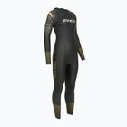 Costum de triatlon pentru femei Zone3 Thermal Aspect Breaststroke 2,5 mm black/orange/yellow
