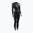 Costum de înot pentru femei ZONE3 Vision black/eucalyptus green