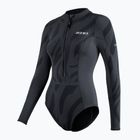 Costum de baie dintr-o singură piesă pentru femei ZONE3 Yulex negru/gri