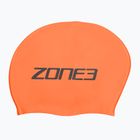 ZONE3 Șapcă de înot portocalie hi-vis cu păr lung