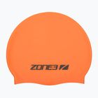 ZONE3 Silicone Șapcă de înot hi-vis portocaliu