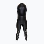 Costum de triatlon pentru bărbați ZONE3 Glide Sleeveless Wetsuit black/grey