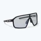 Ochelari de soare Endura Mullet Photochromic matt black/silver flash mirror