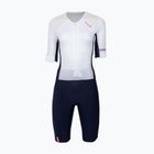 Combinezon de triatlon pentru femei HUUB Anemoi 3 SUB22 white/navy/pink