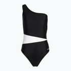 Costum de baie o singură piesă pentru femei Zoggs Lattice One Shoulder albastru / alb