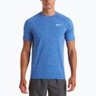Tricou de antrenament pentru bărbați Nike Heather albastru marin NESSA589-494