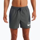 Pantaloni scurți de baie bărbați Nike Logo Solid 5" Volley gri NESSA566-018
