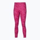 Colanți de alergare pentru femei Mizuno 7/8 Printed pink peacock
