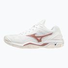 Încălțăminte de handbal pentru femei  Mizuno Wave Stealth V white/rose/snow white