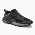 Pantofi de alergare pentru bărbați Mizuno Wave Ibuki 4 GTX negru/grimetalic/umbră întunecată