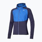 Jachetă de alergat pentru bărbați Mizuno Warmalite Hybrid FZ evening blue/surf the weave