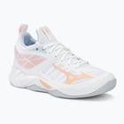 Încălțăminte de volei pentru femei  Mizuno Wave Dimension white/peach parfait/halogen blue