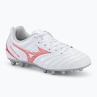 Încălțăminte de fotbal pentru copii Mizuno Monarcida Neo III Select AG white/radiant red