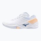 Încălțăminte de handbal pentru femei  Mizuno Wave Stealth Neo white/navy peony/peach parfait