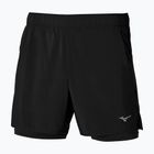 Pantaloni scurți de alergare pentru bărbați Mizuno Core 5.5" 2IN1 black