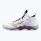 Încălțăminte de volei Mizuno Wave Momentum 3 Mid white/salsa/black