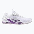 Încălțăminte de handbal Mizuno Wav Stealth Neo 2 white / navy peony / peach parfait