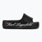 Papuci pentru femei KARL LAGERFELD Kobo II Hotel Logo black eco eva