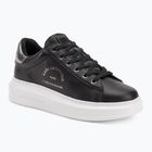 Încălțăminte pentru femei KARL LAGERFELD Kapri Maison black leather w/silver