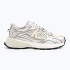 Încălțăminte pentru femei KARL LAGERFELD Orion Sidetrim white leather/textile w/silver