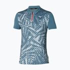 Tricou polo de tenis pentru bărbați Mizuno Mugen Shadow Polo blue mirage