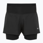 Pantaloni scurți de alergare pentru femei Mizuno Trail ER 2IN1 black