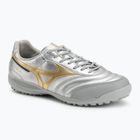 Încălțăminte de fotbal pentru bărbați Mizuno Morelia Sala Pro TF galaxy silver/gold/gold