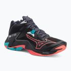 Încălțăminte de volei Mizuno Wave Lightning Z8 Mid black/neon flame/peacock blue