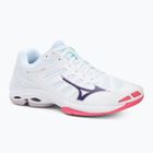 Încălțăminte de volei Mizuno Wave Voltage 2 white/violet indigo/camellia rose