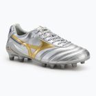 Încălțăminte de fotbal pentru bărbați Mizuno Morelia Dna Japan Md galaxy silver/gold/gold