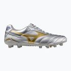 Încălțăminte de fotbal pentru bărbați Mizuno Morelia Dna Japan Md galaxy silver/gold/gold