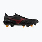Încălțăminte de fotbal pentru bărbați Mizuno Morelia Neo IV Beta Elite Mix SG black/morelia 40th red/black