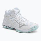 Încălțăminte de volei pentru femei Mizuno Wave Voltage 2 Mid white/blue tint