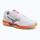 Încălțăminte de handbal Mizuno Wave Phantom 3 white/fiery coral 2/citrus