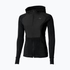 Geacă de alergare pentru femei Mizuno Active Warm Hybrid Full Zip Hooded black