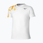 Tricou de tenis pentru bărbați Mizuno Daybreakers Shadow white/citrus
