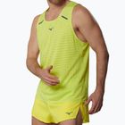 Tricou de alergare pentru bărbați Mizuno Tech Light Tank lightning yellow