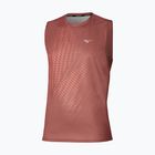 Tricou de alergare pentru bărbați Mizuno Core Graphic Sleeveless copper brown